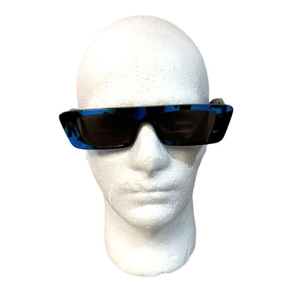 Gucci GG1331S Blue Tortoise Rectangle Sunglasses 54-16-145 Velvet Case Dust Bag - Picture 2 of 10